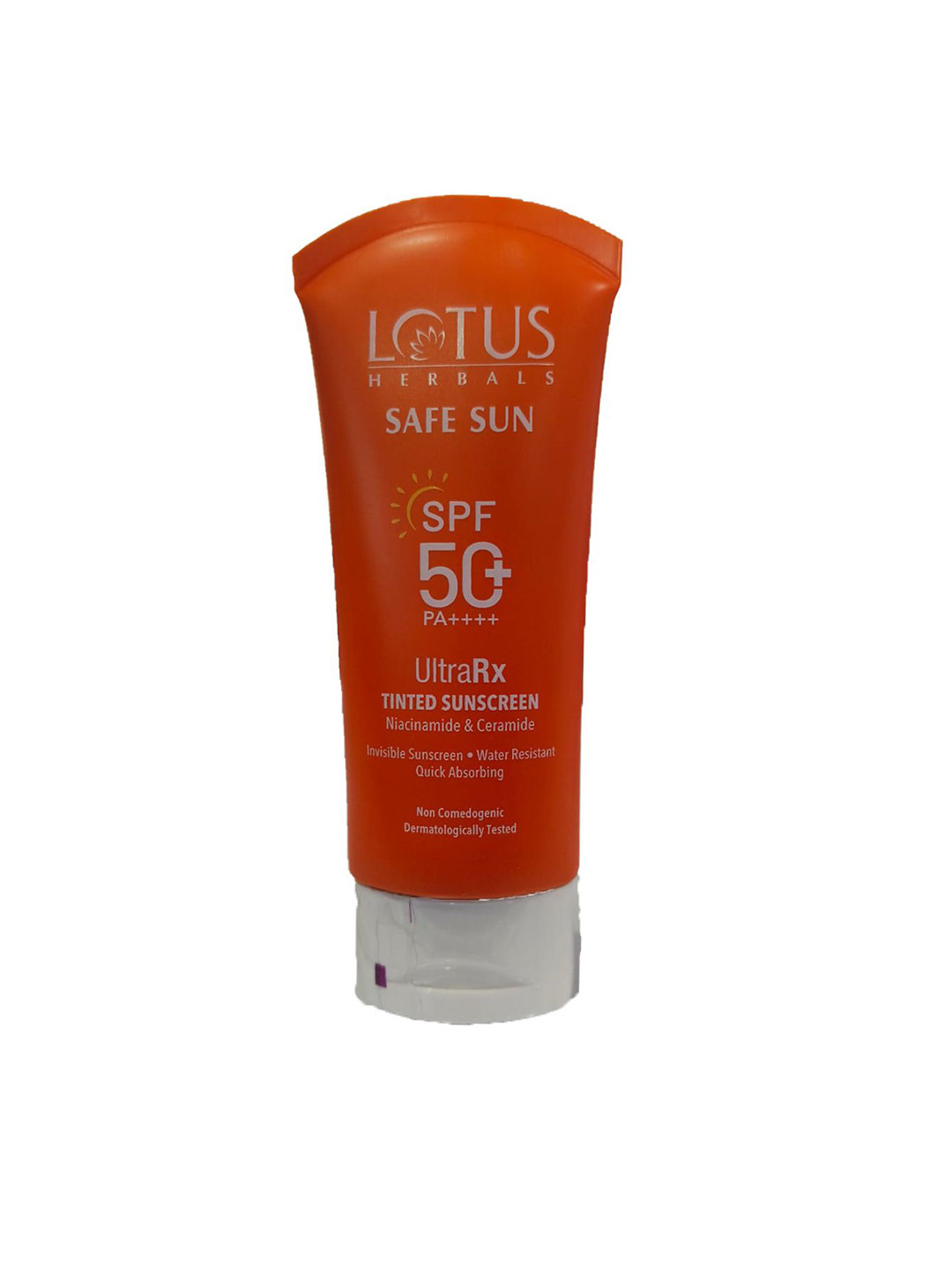 

Lotus Herbals Safe Sun UltraRx Tinted Sunscreen Spf-50 - 50 g, Orange