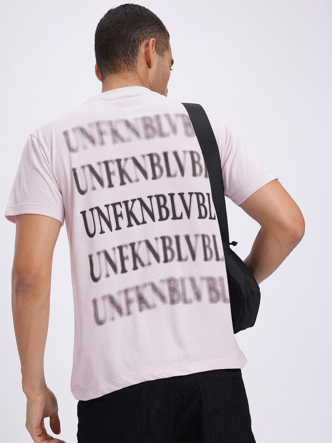 

glitchez Unfiltered Truth Printed Regular Fit T-shirt, Pink