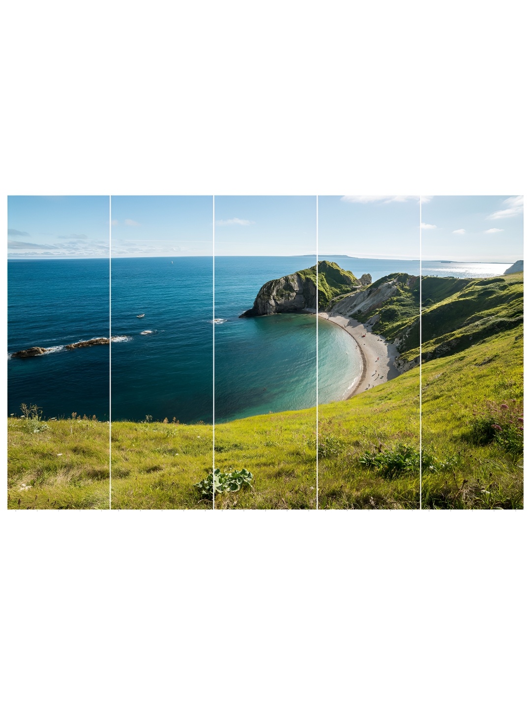 

Inephos Green and Blue Printed 1 Piece Wall Art