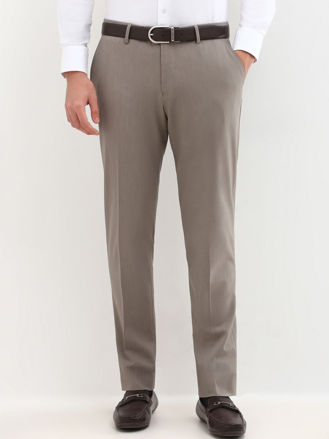 

Allen Solly Sport Men Slim Fit Mid-Rise Formal Trousers, Grey