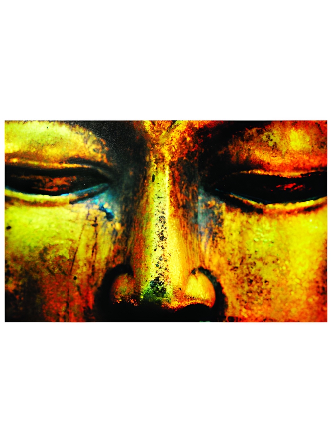 

Inephos Brown & Yellow Religious Buddha Printed Wall Art