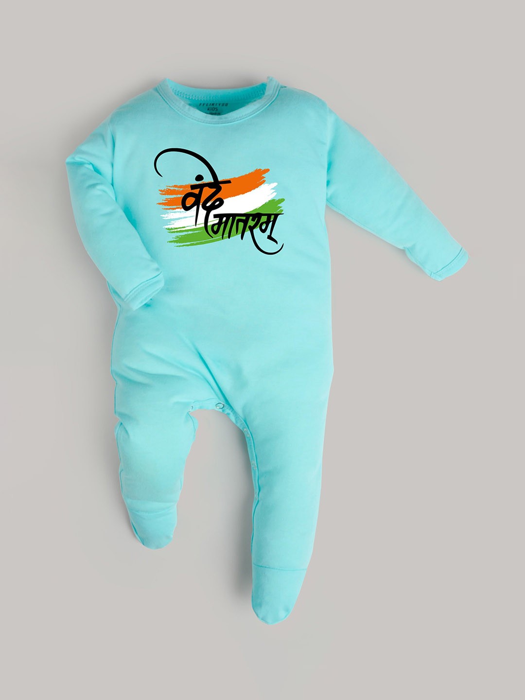 

FFLIRTYGO Kids Printed Rompers, Turquoise blue