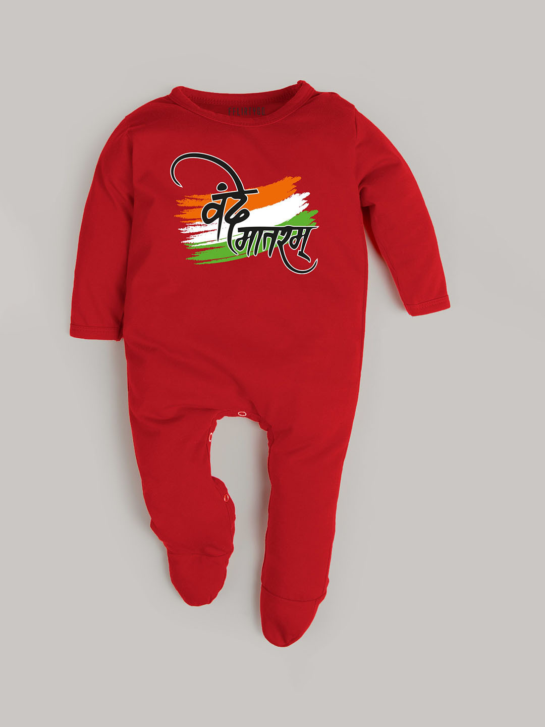 

FFLIRTYGO Unisex Kids Republic Day Printed Romper, Red
