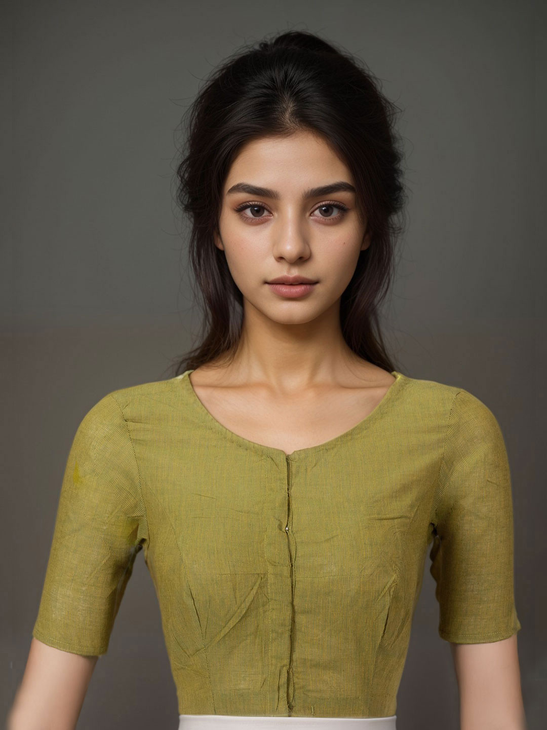 

Avishya Cotton Saree Blouse, Green