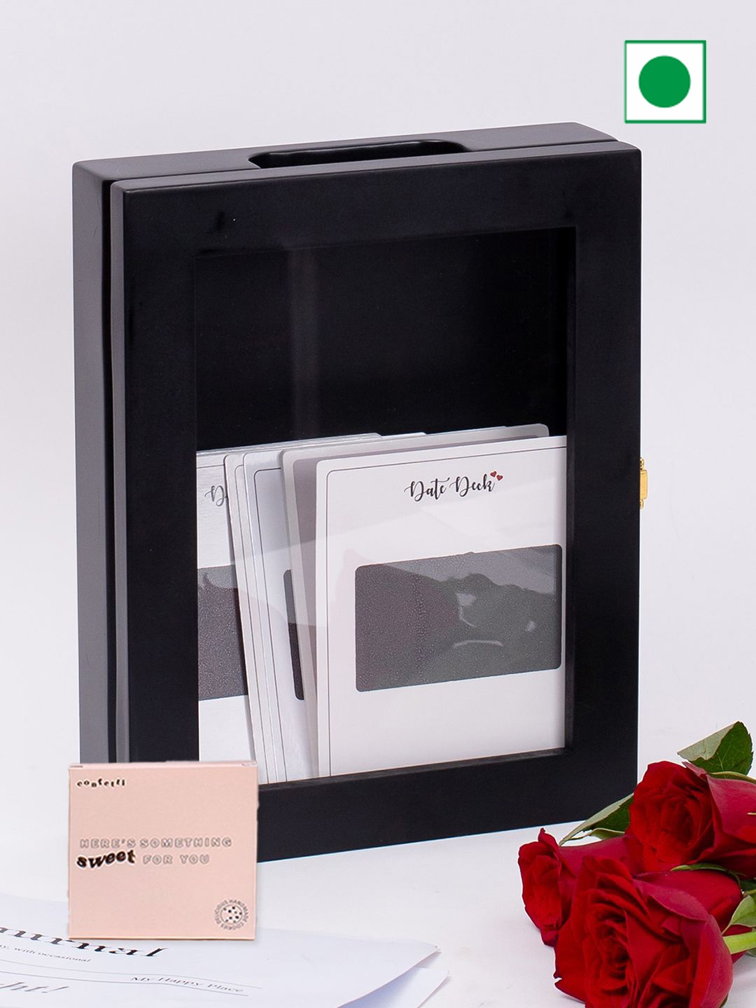 

Confetti Gifts Set of 3 Valentines Gift Set, Black