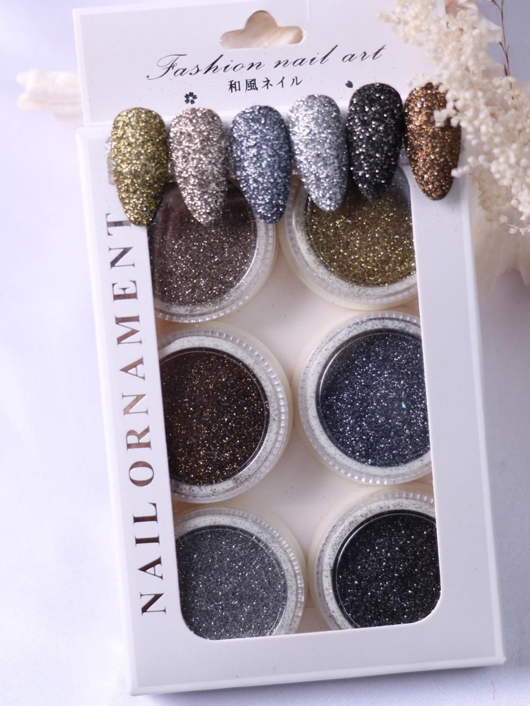 

Cameleon Set of 6 Nail Art Decoration Kit -#29, Gold