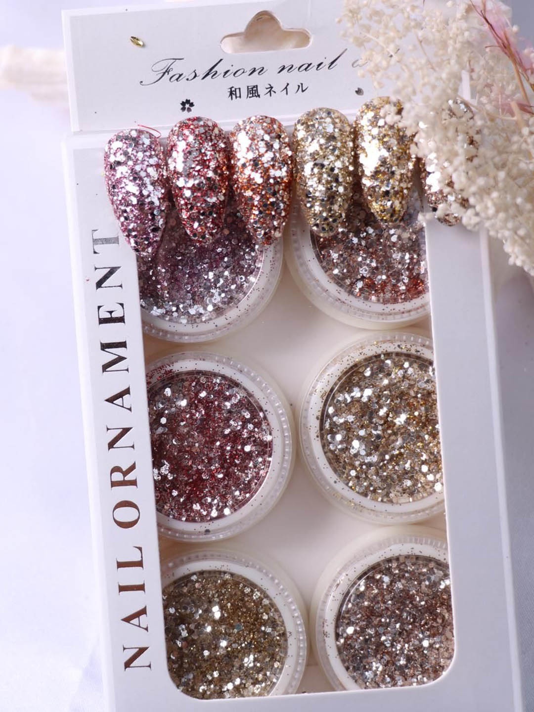 

Cameleon Set of 6 Nail Art Decoration Kit -#29, Gold