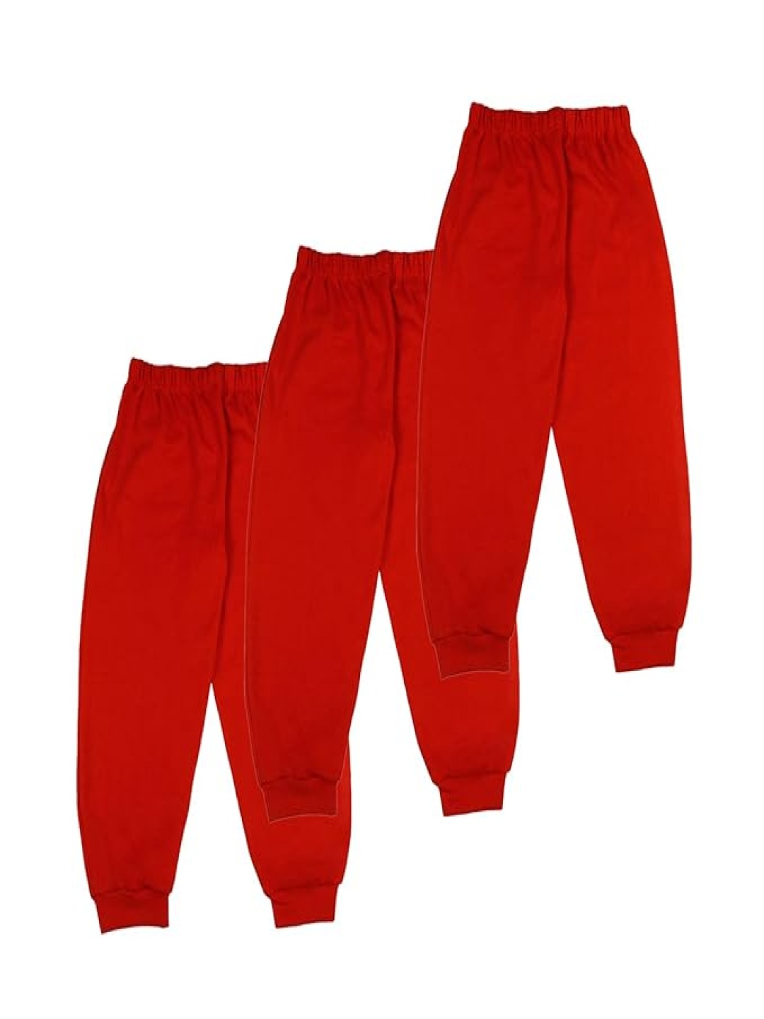 

BAESD Kids Pack of 3 Cotton Track Pants, Red