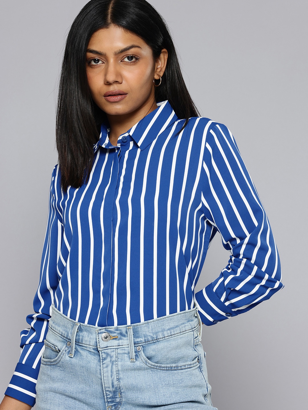 

Levis Striped Casual Shirt, Blue
