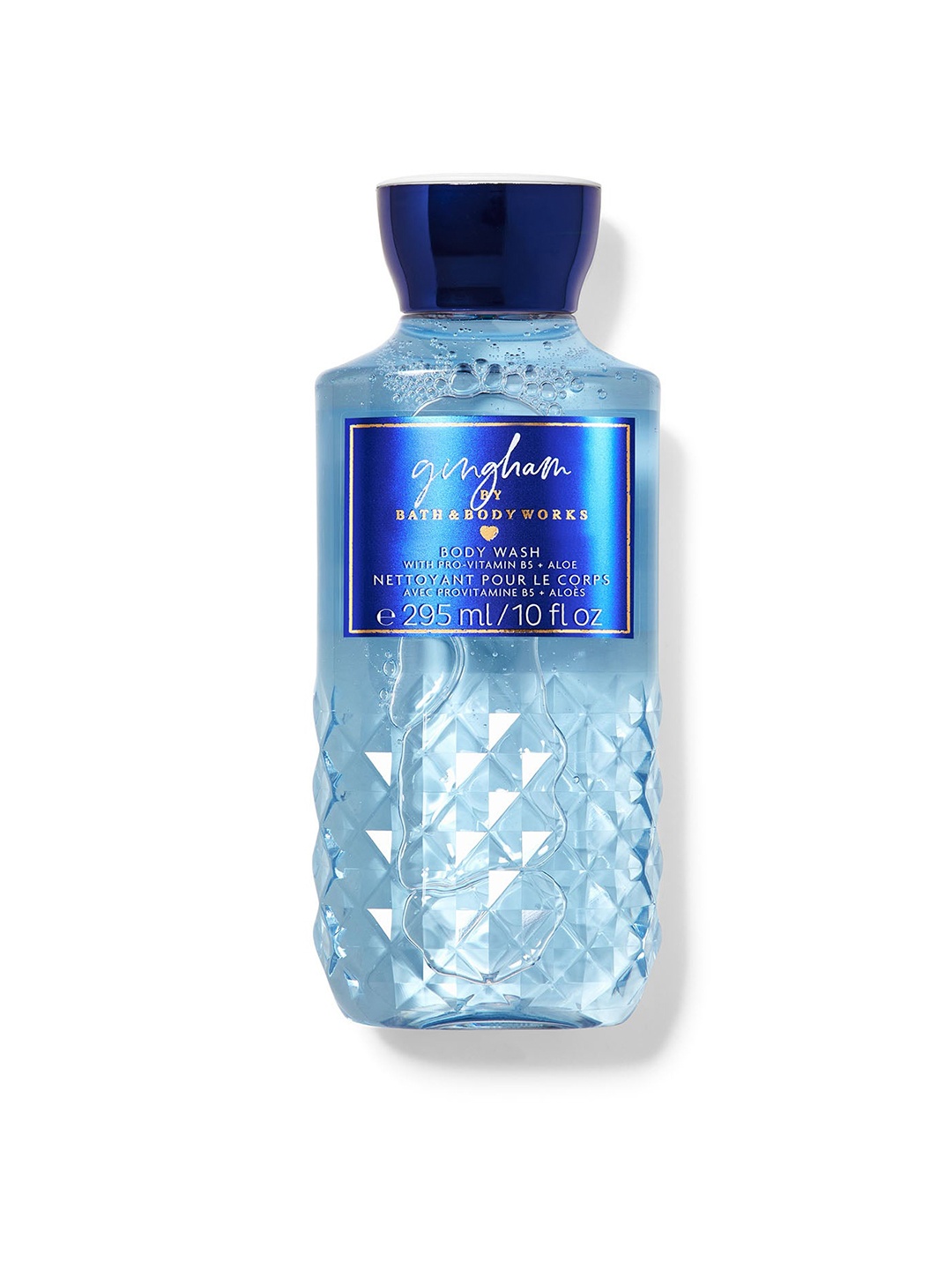 

Bath & Body Works Gingham Body Wash With Pro-Vitamin B5 & Aloe - 295ml, Blue
