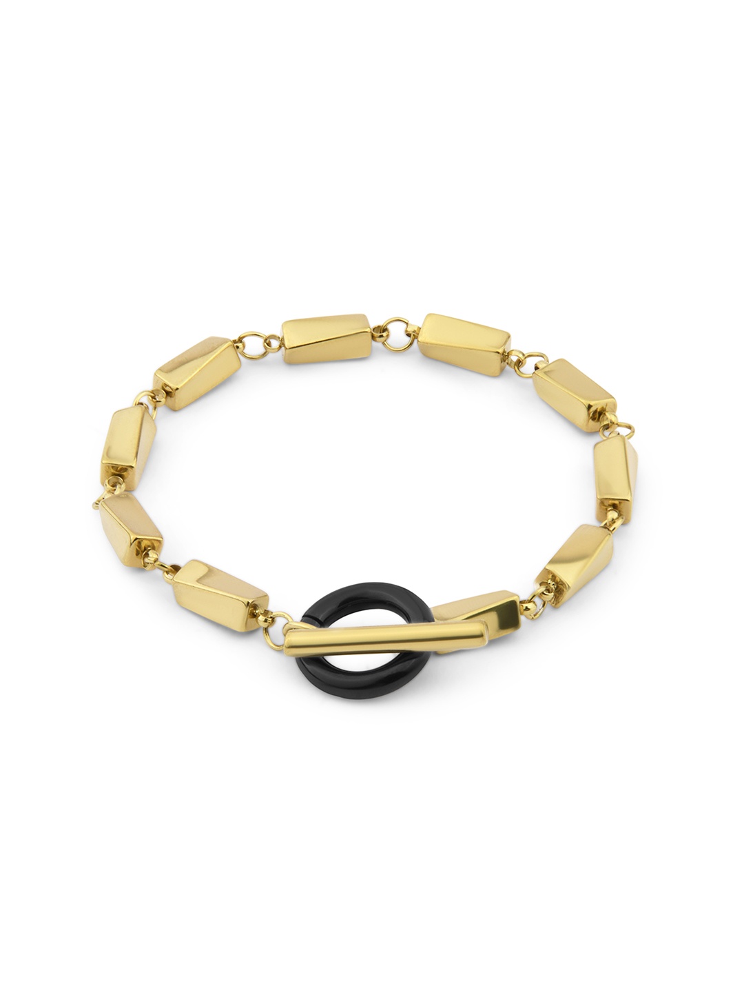 

SANTA BARBARA POLO & RACQUET CLUB Gold-Plated Stainless Steel Link Bracelet