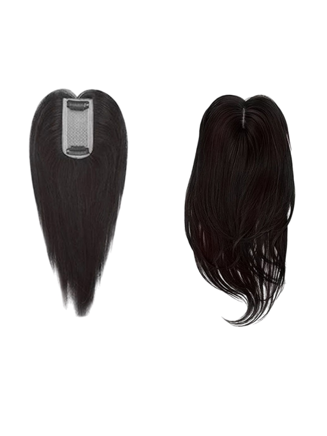 

D-DIVINE Clip In Straight Toupee Hair Extension - Brown - 16 Inch