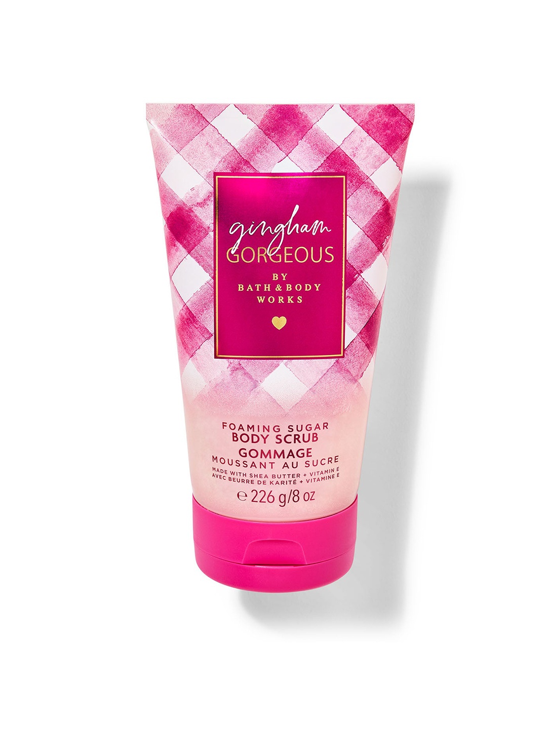 

Bath & Body Works Gingham Gorgeous Foaming Sugar Scrub With Shea Butter - 226g, Pink