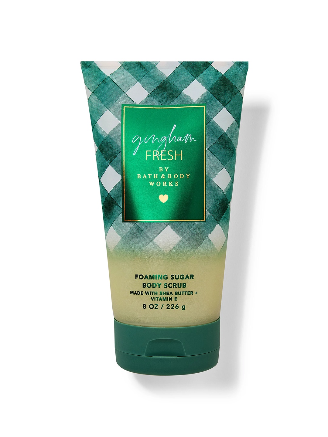 

Bath & Body Works Gingham Fresh Foaming Sugar Scrub With Shea Butter - 226g, Green
