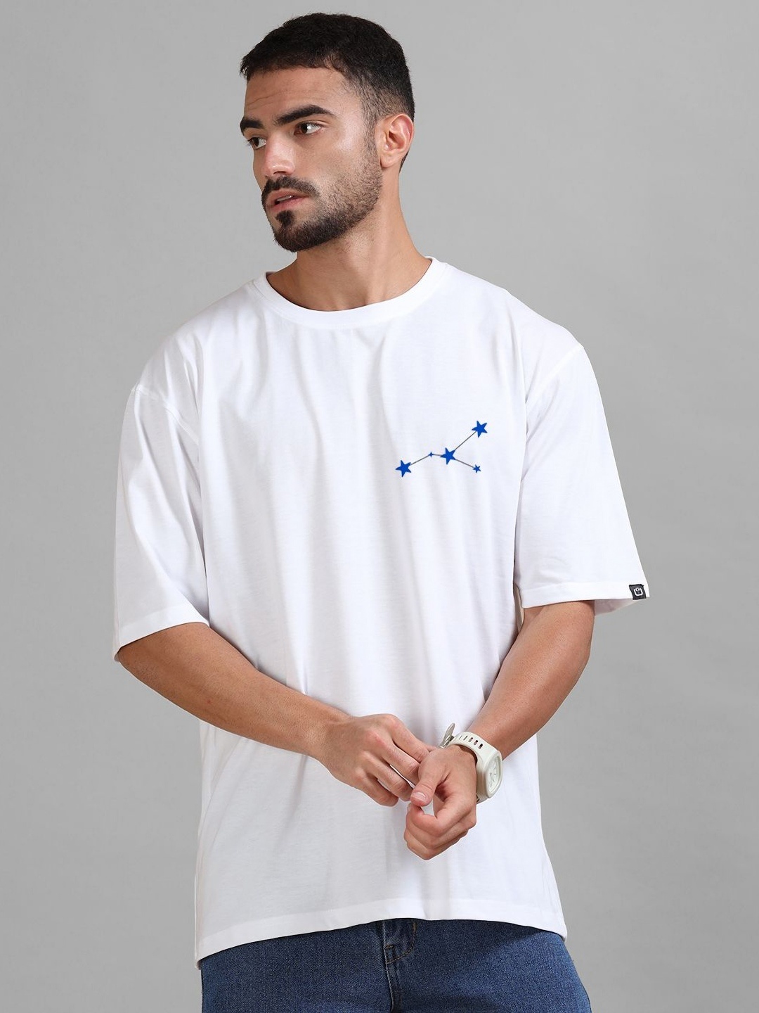 

Bushirt Men Printed T-shirt, White