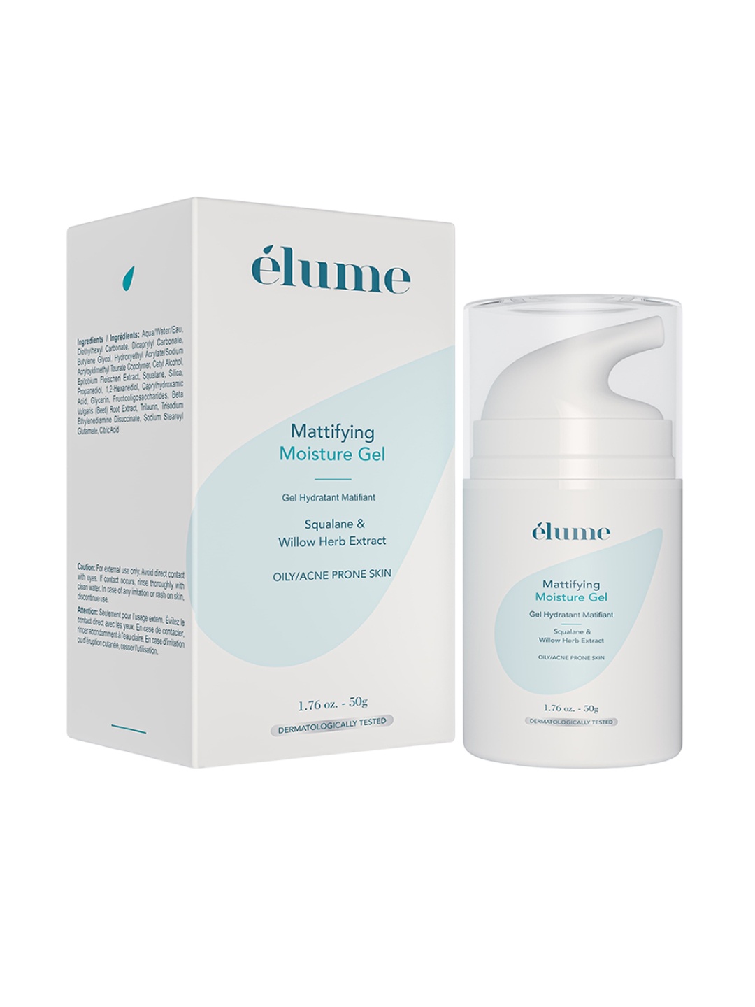 

elume Mattifying Moisturizing Gel - 50 g, White