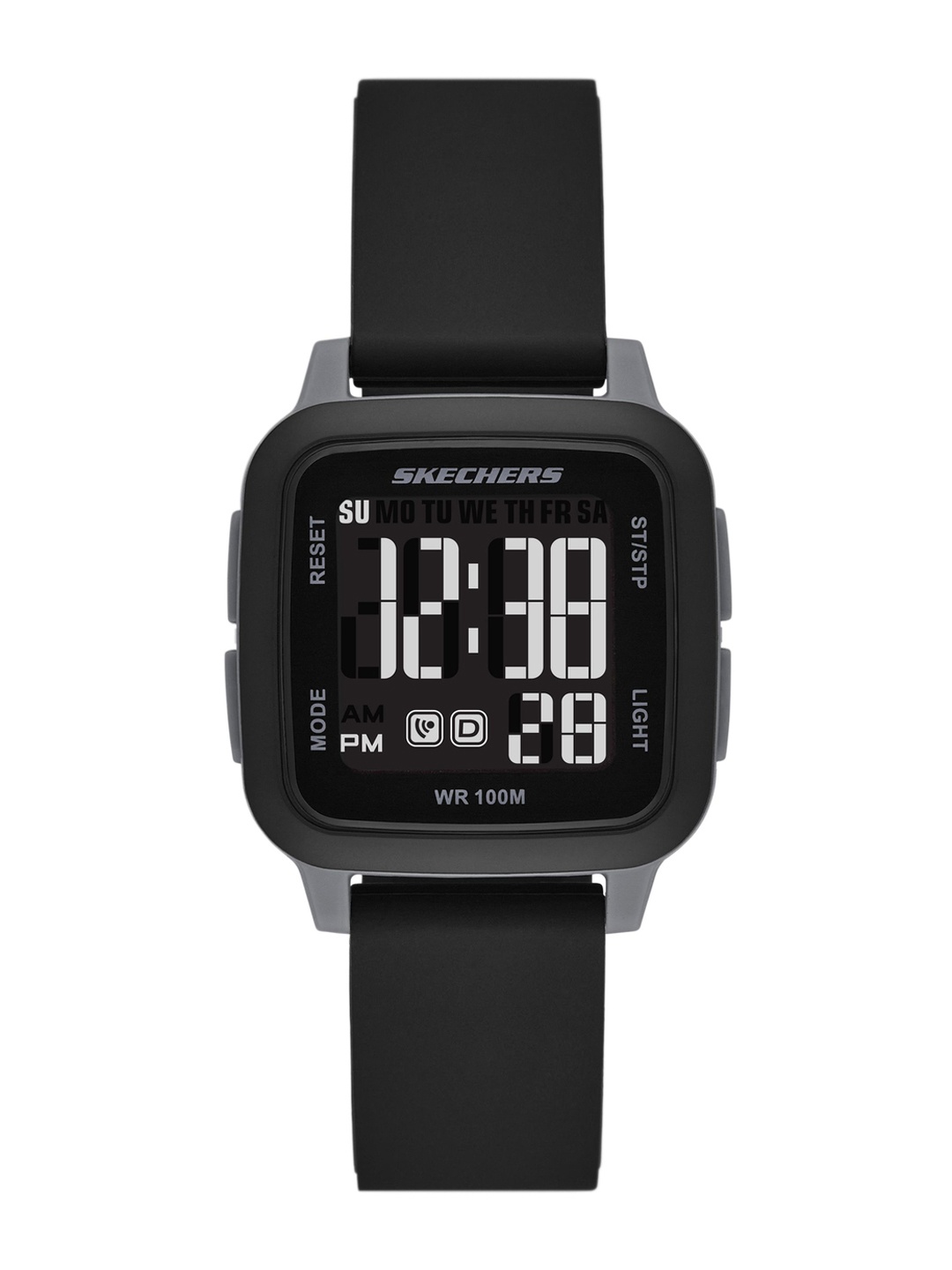 

Skechers Women Digital Multi Function Watch SR6287, Black