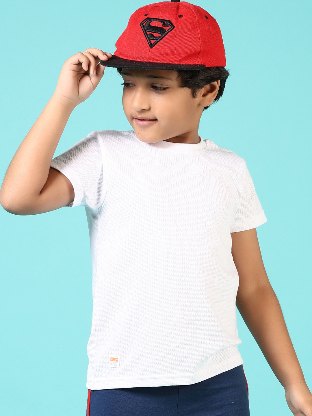 

V-Mart Boys Solid Round Neck Cotton Casual T-shirt, White