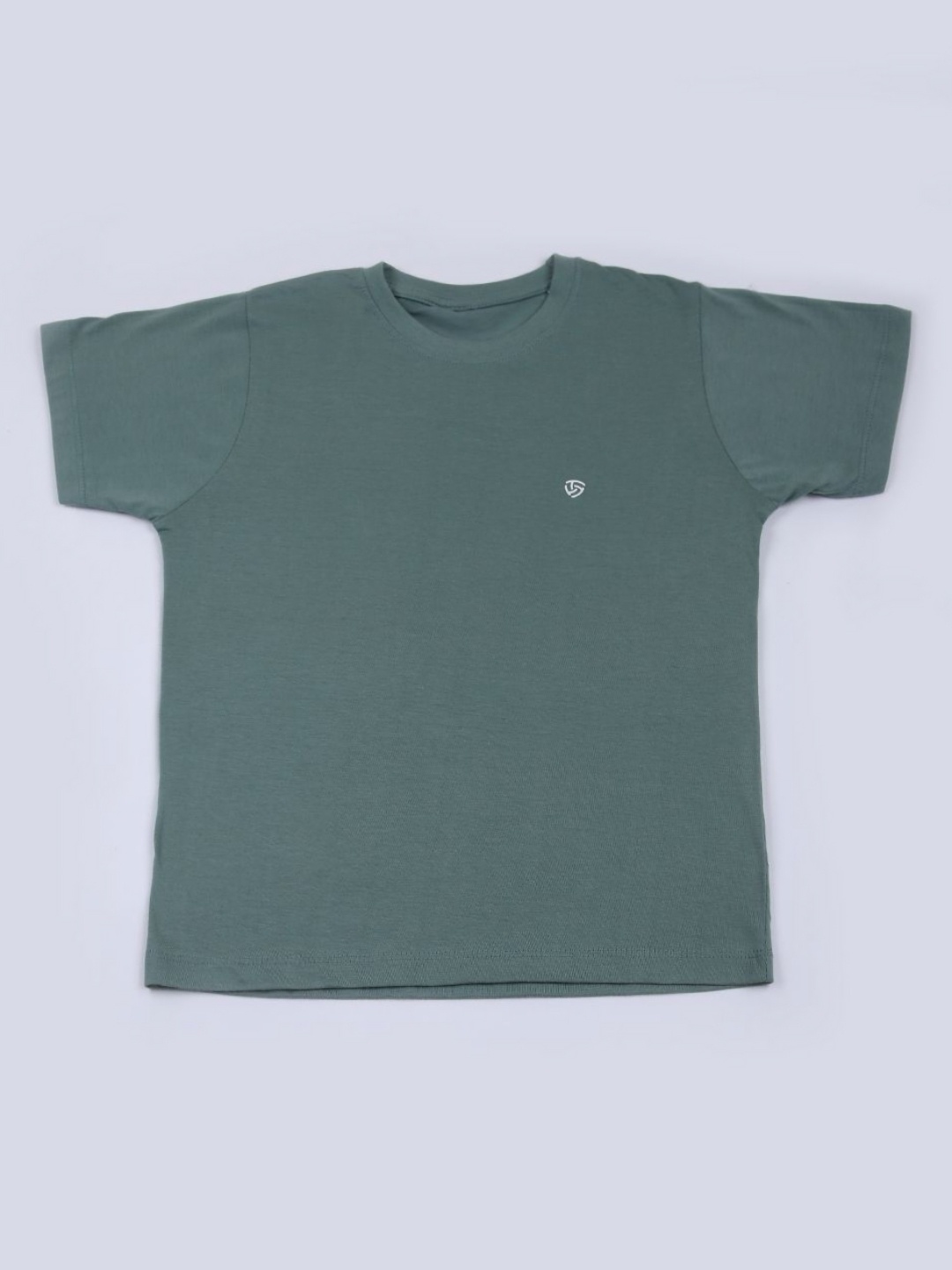 

V-Mart Boys Solid Round Neck Cotton T-shirt, Green