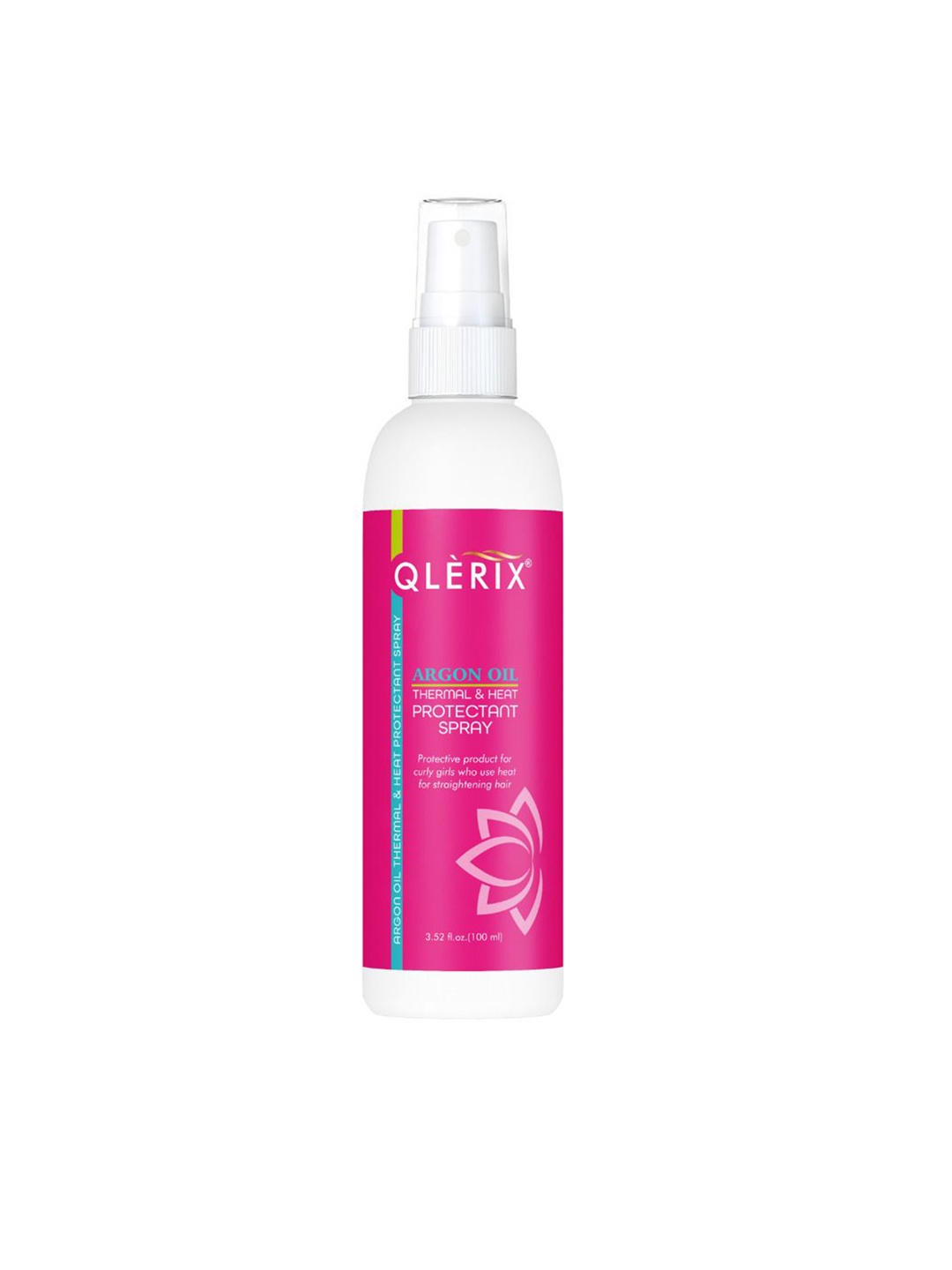 

QLERIX Hair Styling & Straightening Heat Protection With Keratin & Argon oil - 100 ml, Transparent