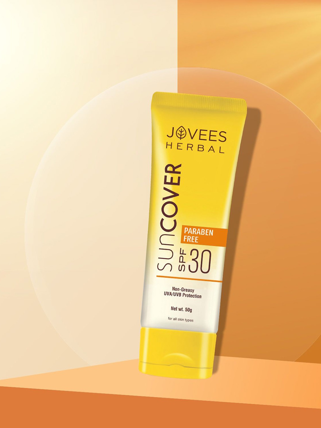 

Jovees Herbal Sandalwood Natural Sun Cover With SPF 30 - 50 g, White