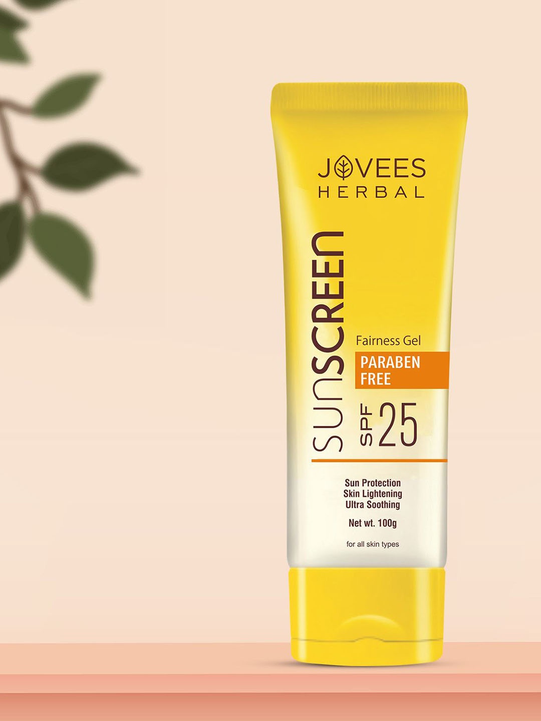 

Jovees Herbal Sunscreen Fairness Gel SPF 25 With Aloe Vera - 100 g, White