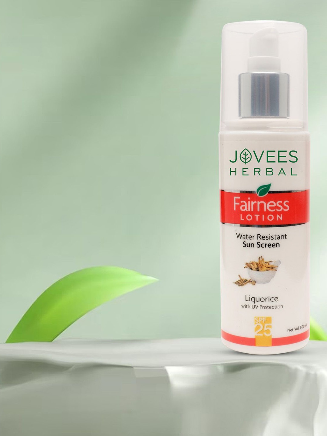 

Jovees Sunscreen Fairness Lotion SPF 25 With Aloevera Protect Uneven Skin - 100 ml, White