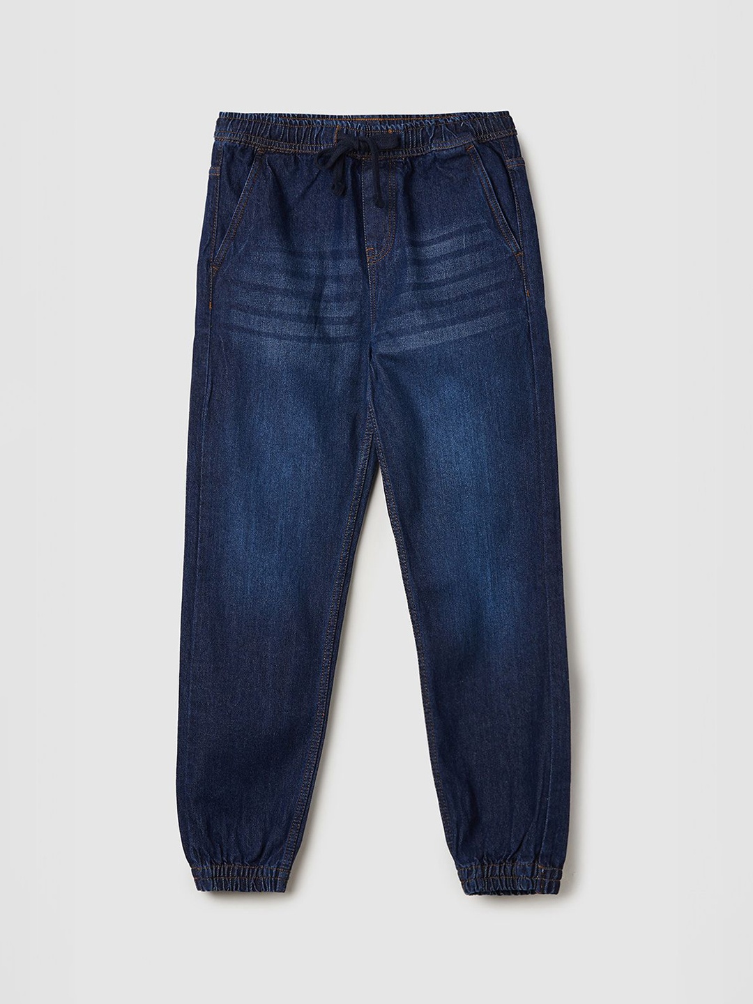 

max Boys Light Fade Mid-Rise Jeans, Navy blue
