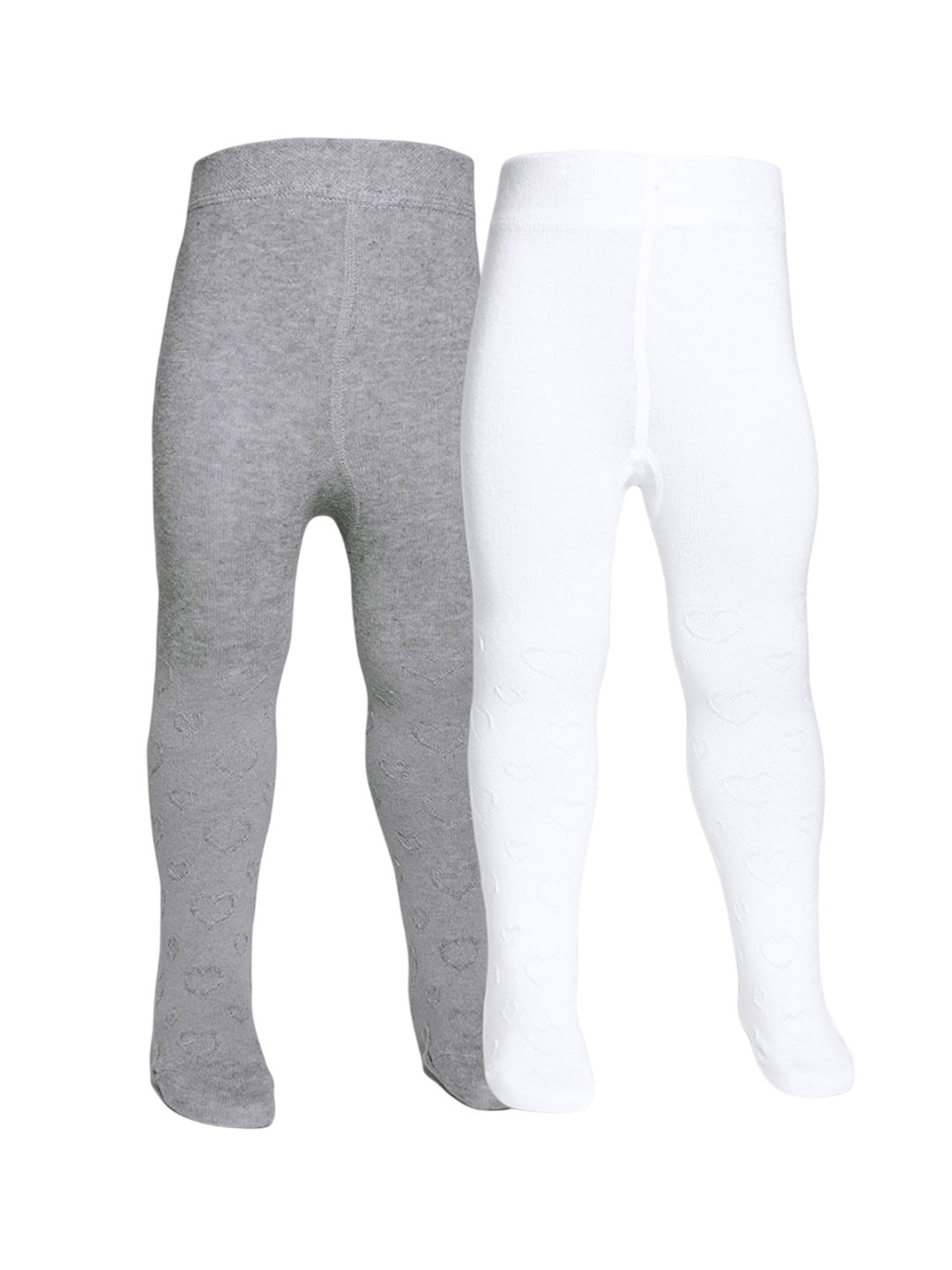 

The Little Lookers Girl Pack Of 2 Cotton Stockings, Grey