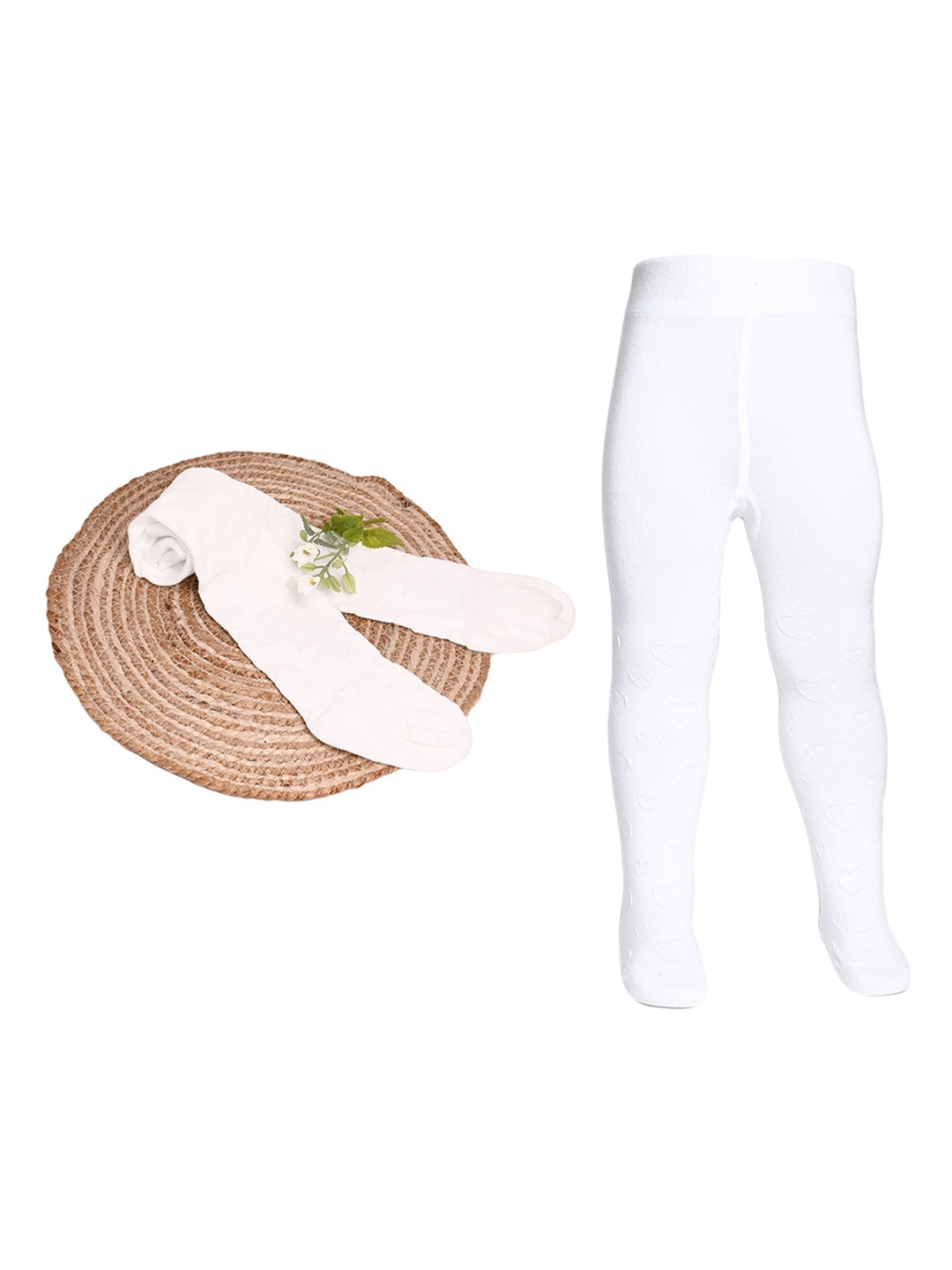 

THE LITTLE LOOKERS Kids Cotton Stockings, White