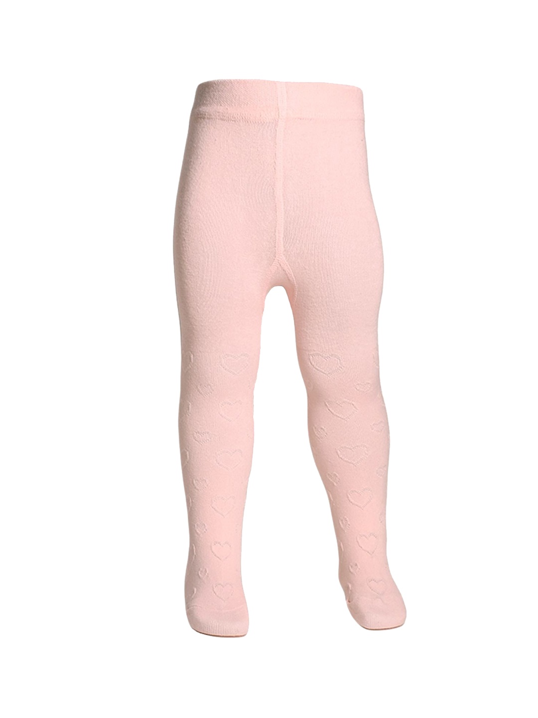 

The Little Lookers Girls Patterned Cotton Stockings, Pink