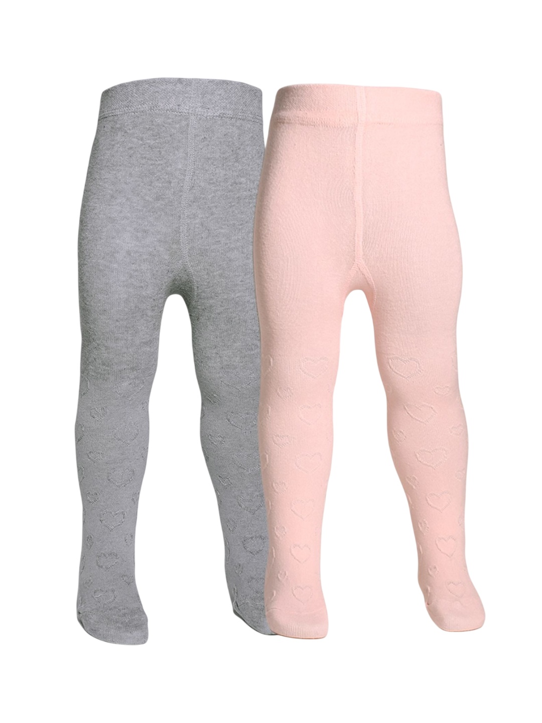 

The Little Lookers Girls Pack Of 2 Self Design Stockings, Multi