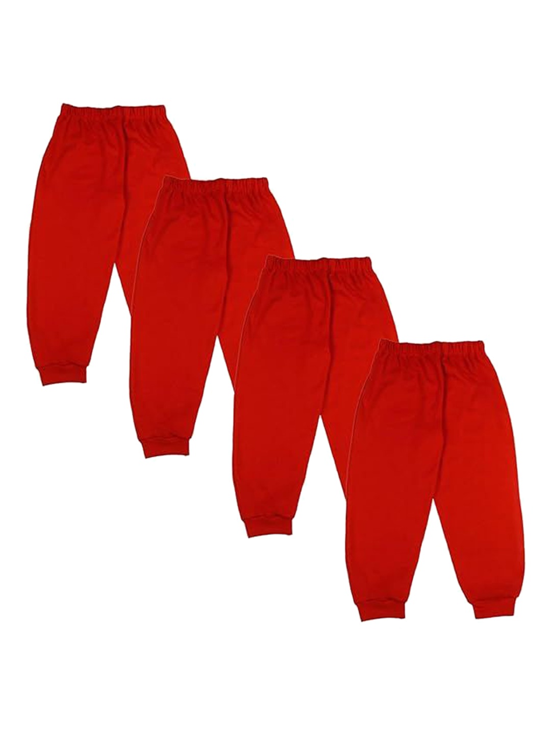 

BAESD Kids Pack of 4 Relaxed Fit Cotton Track Pants, Red