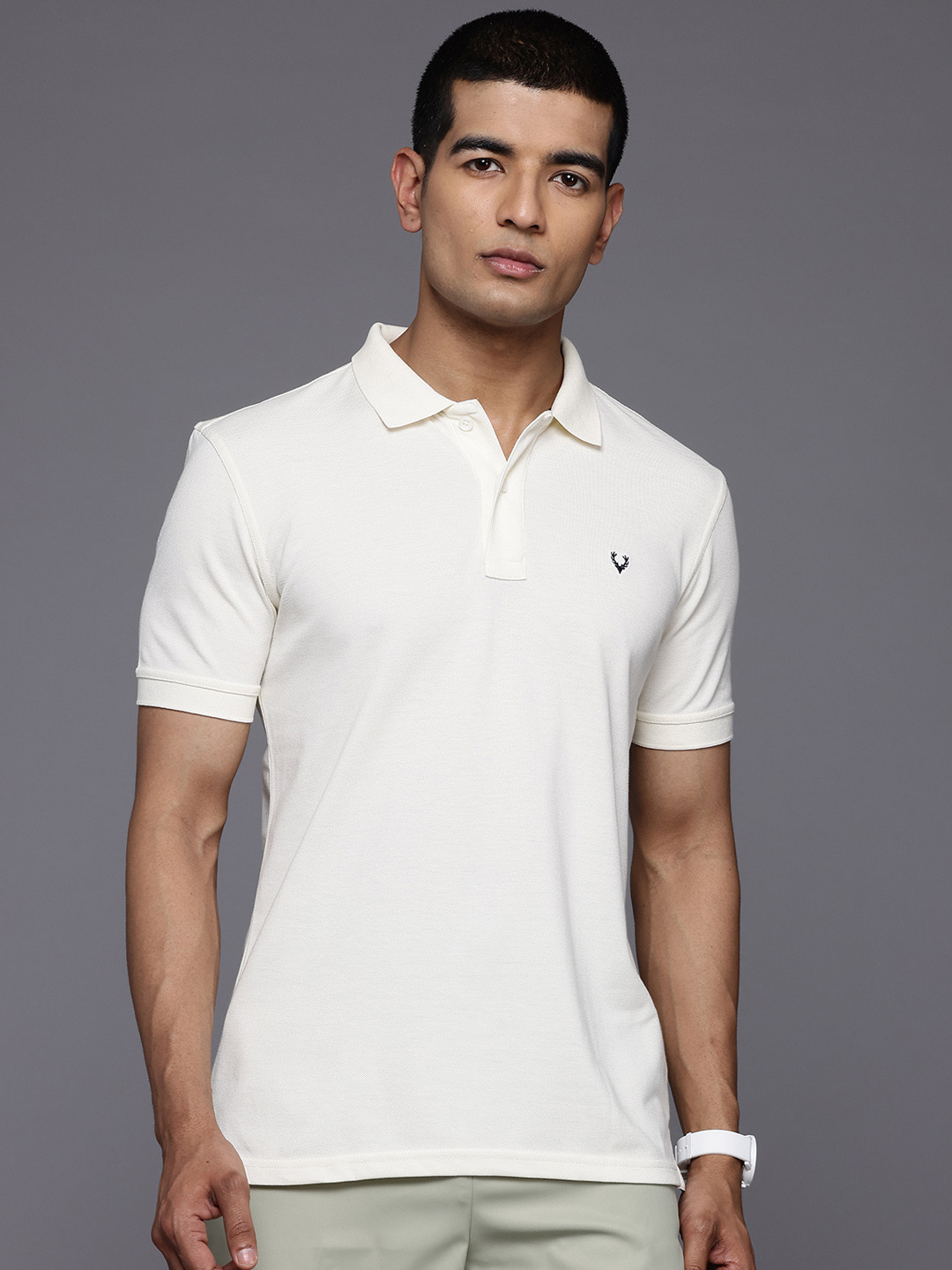 

Allen Solly Polo Collar T-shirt, White