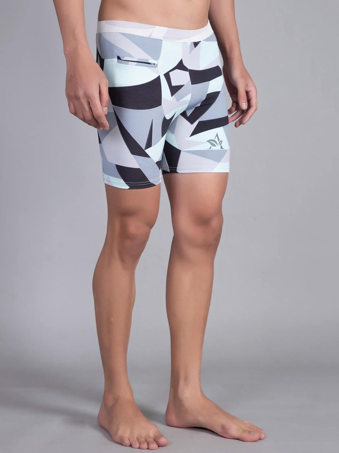 

DRAXSTAR Men Printed swimming costume, White