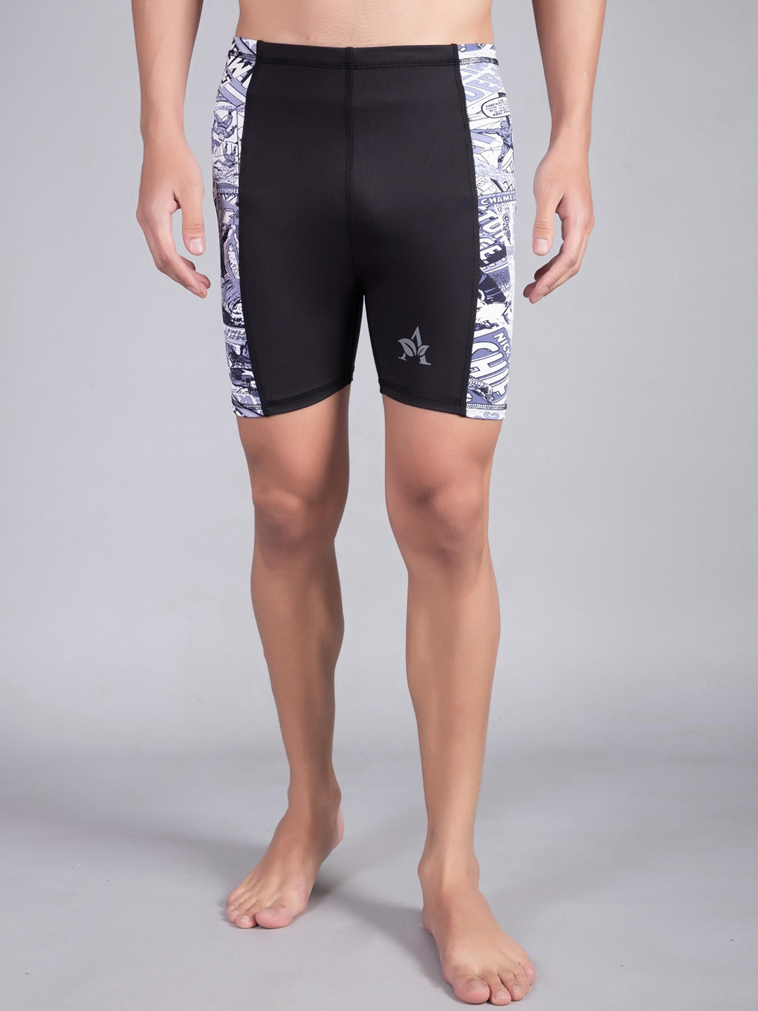 

DRAXSTAR Men Slip-On Swimming Costume, Black