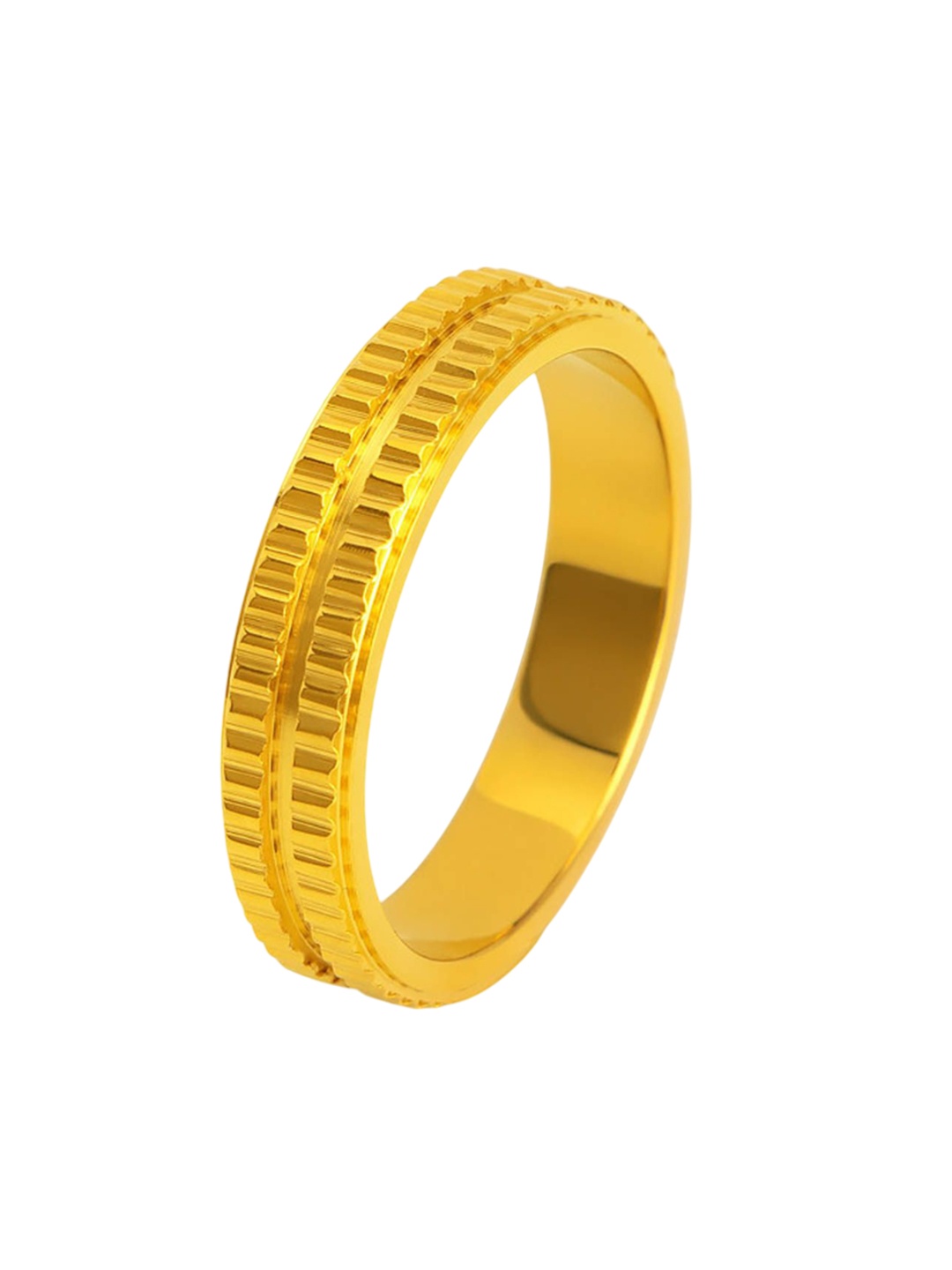 

StyleCast Gold-Toned Intricate Textured Adjustable Elegant Finger Ring