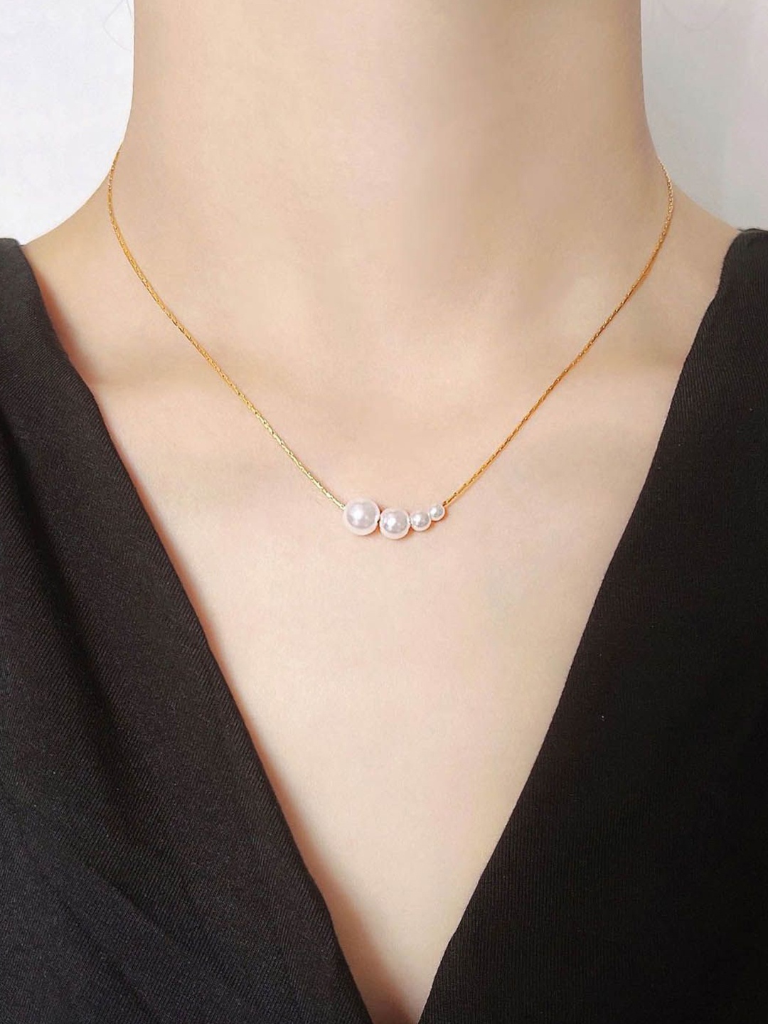 

StyleCast Gold-Toned Beaded Minimal Chain
