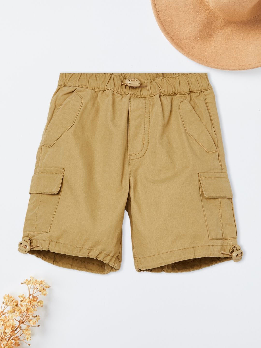 

max Boys Pure Cotton Regular Fit Regular Shorts, Brown