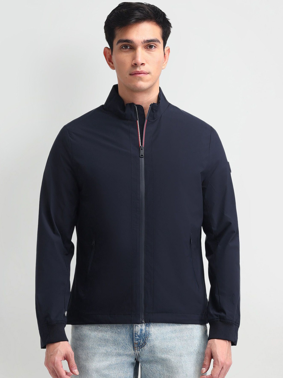 

Arrow Sport Men Solid Padded Jacket, Navy blue