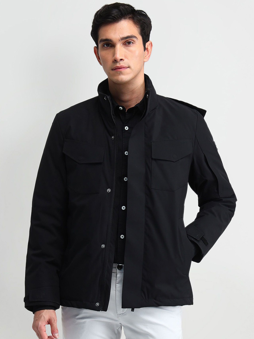 

Arrow Sport Men Solid Tailored Jacket, Black