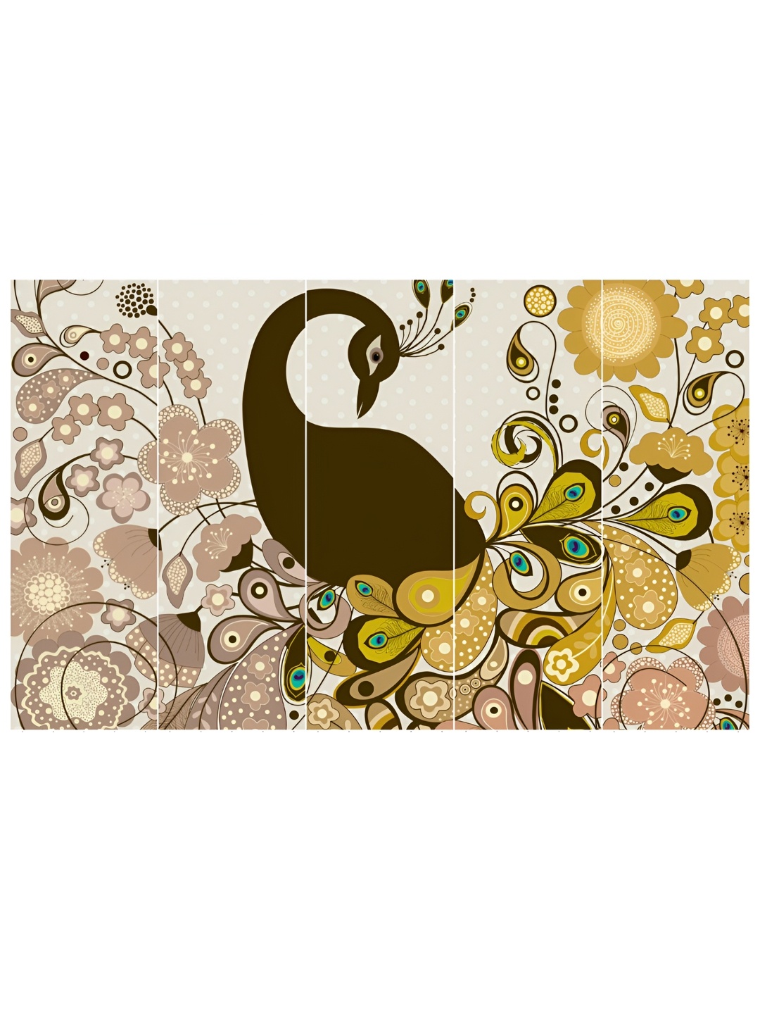 

Inephos Black & Brown 5 Piece Bird and Animal Vinyl Wall Art