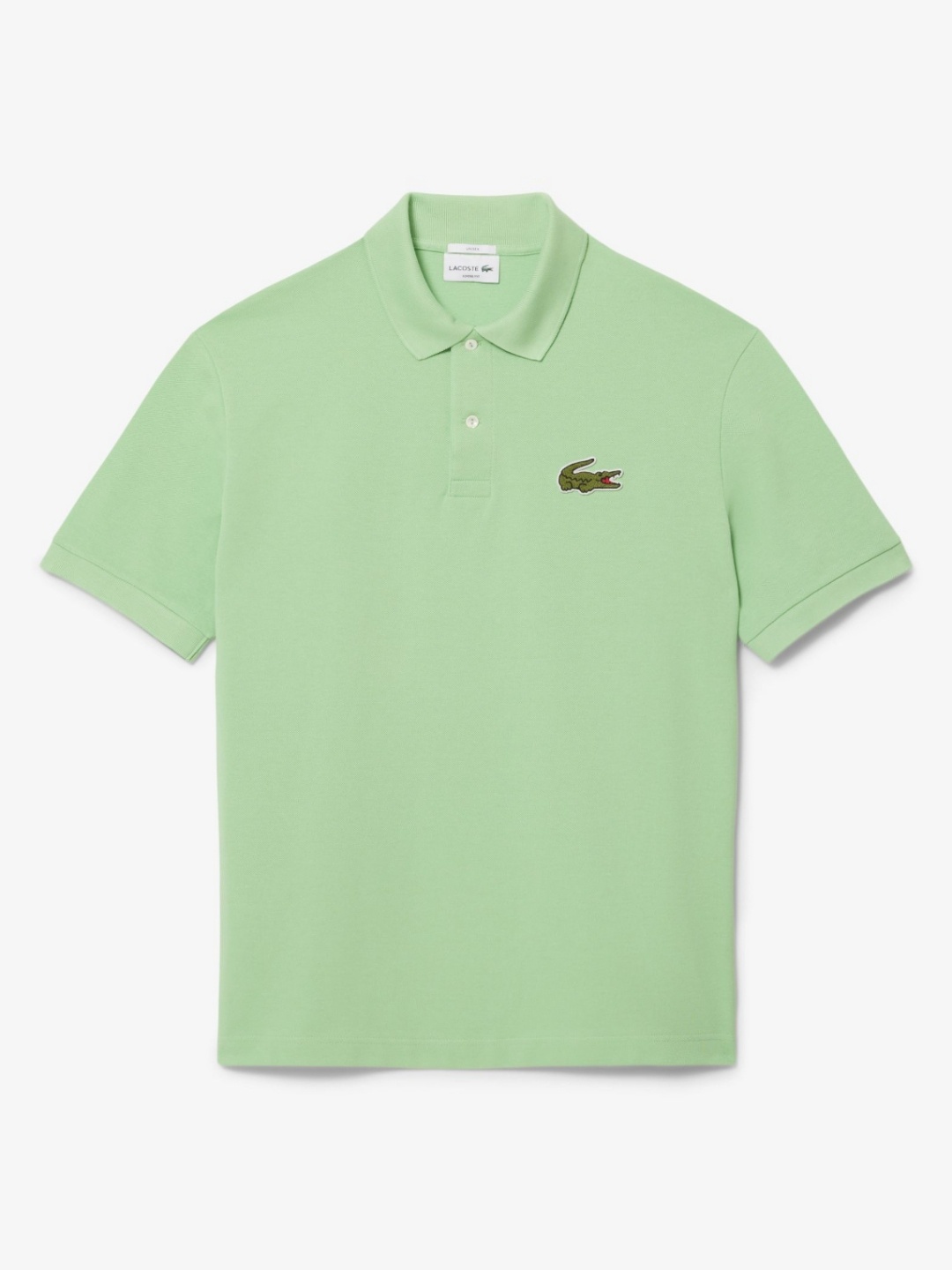 

Lacoste Unisex Solid Polo Collar Cotton Relaxed Fit T-shirt, Green