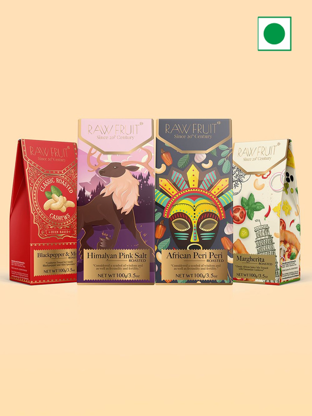 

RawFruit Pack of 4 Assorted Gift Set, Multi