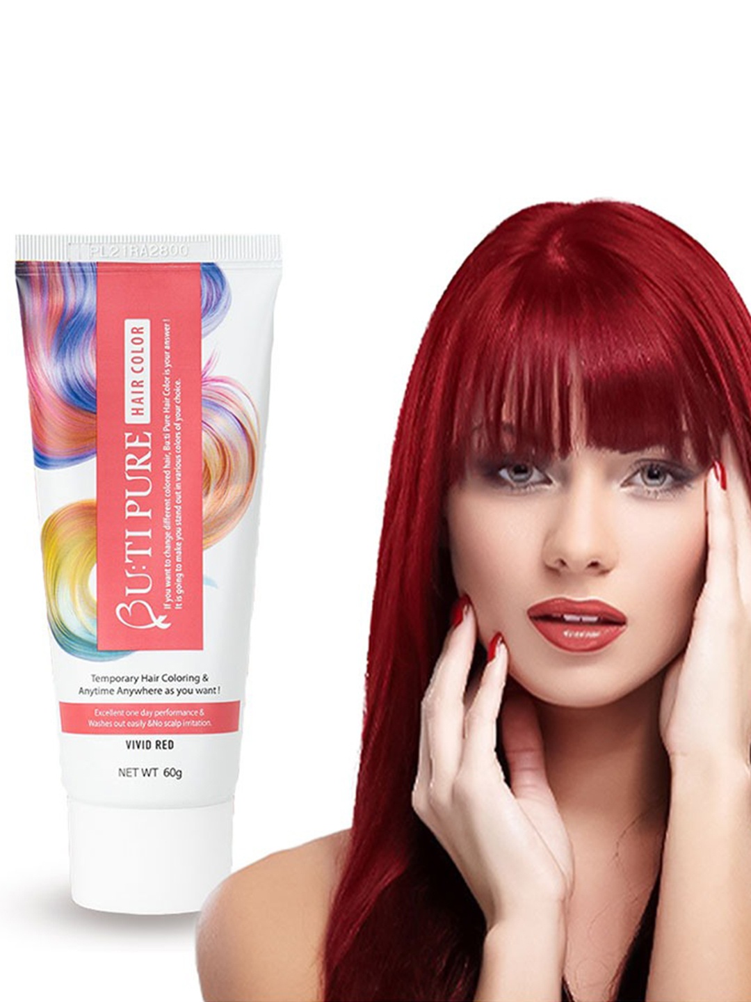

Butipure Hair Color - 60 g - Vivid Red