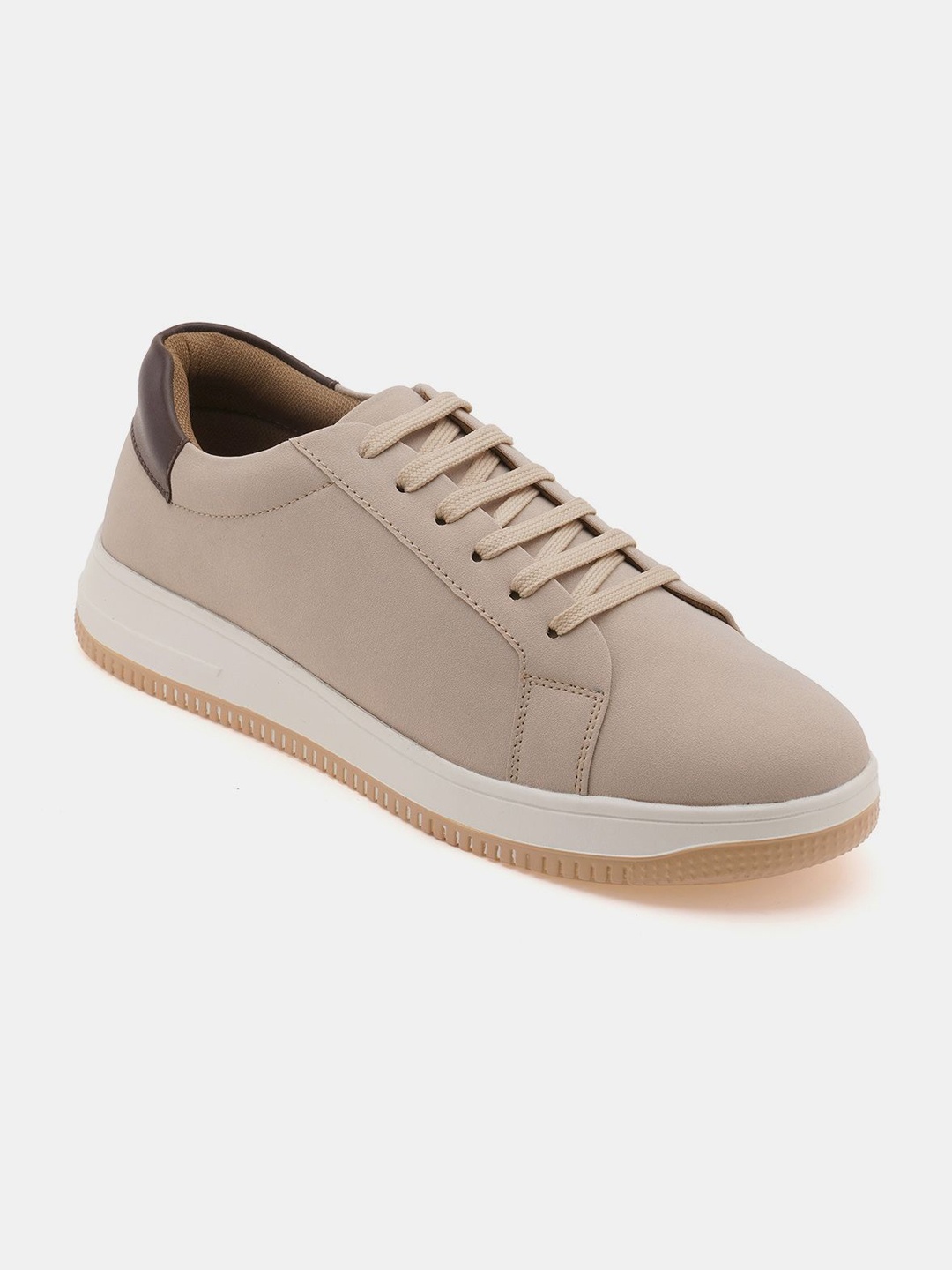 

R&B Men Lace-Ups Sneakers, Beige