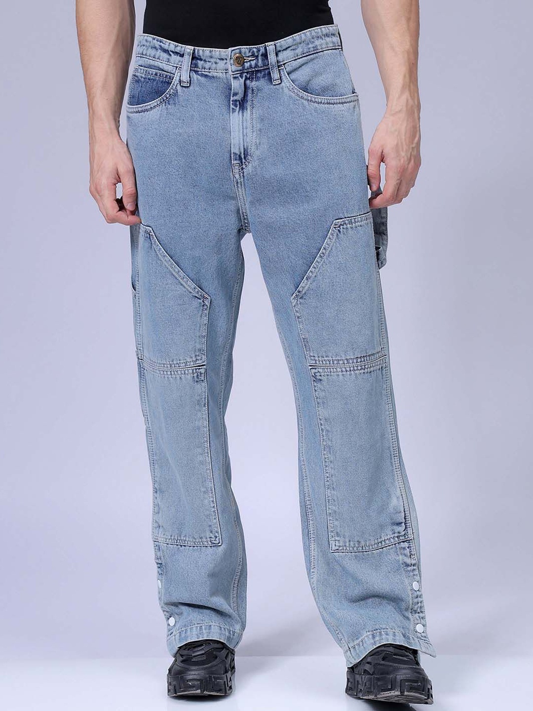 

The Indian Garage Co Men Cotton Relaxed Fit Jeans, Blue
