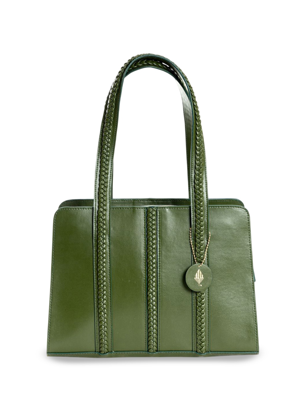 

Green Hermitage Women Solid Shopper Leather Shoulder Bag