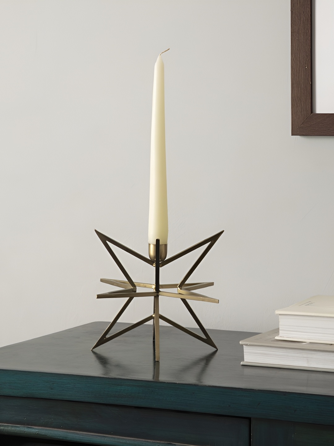 

NILAAY Gold-Toned Metal Candle Holder