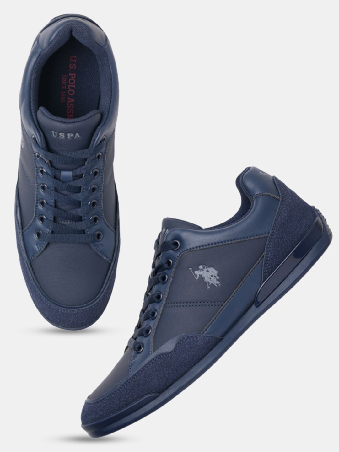 

U.S. Polo Assn. Men PU Sneakers, Navy blue